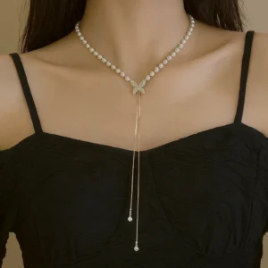 Imperial Adjustable Chain Japanese Style Butterfly 🦋 Necklace - Golden Chain