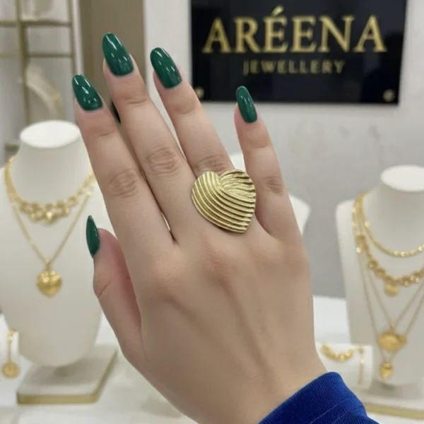 Sea Shell Ring – Anti-Tarnish, Golden, Adjustable Fit