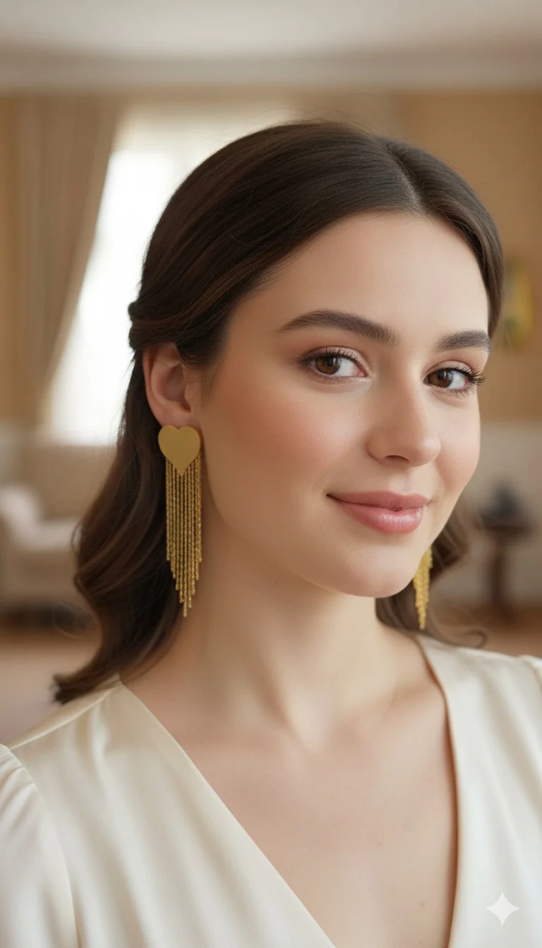 Gold Plated Love Danglers